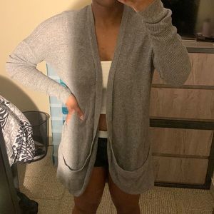 Oversized Gray Cardigan